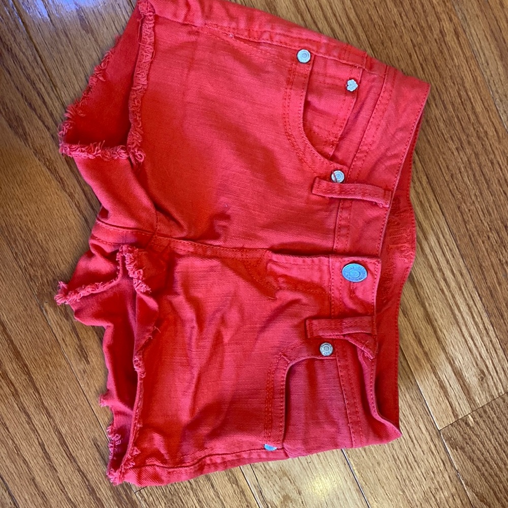 Wallflower red booty shorts